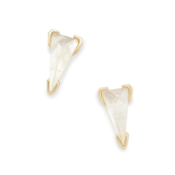 Kendra Scott Honor studs mother of pearl. Good condition - Picture 1 of 4